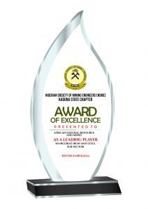 Award of Excellence by the Nigerian Society of Mining Engineers (NSME)